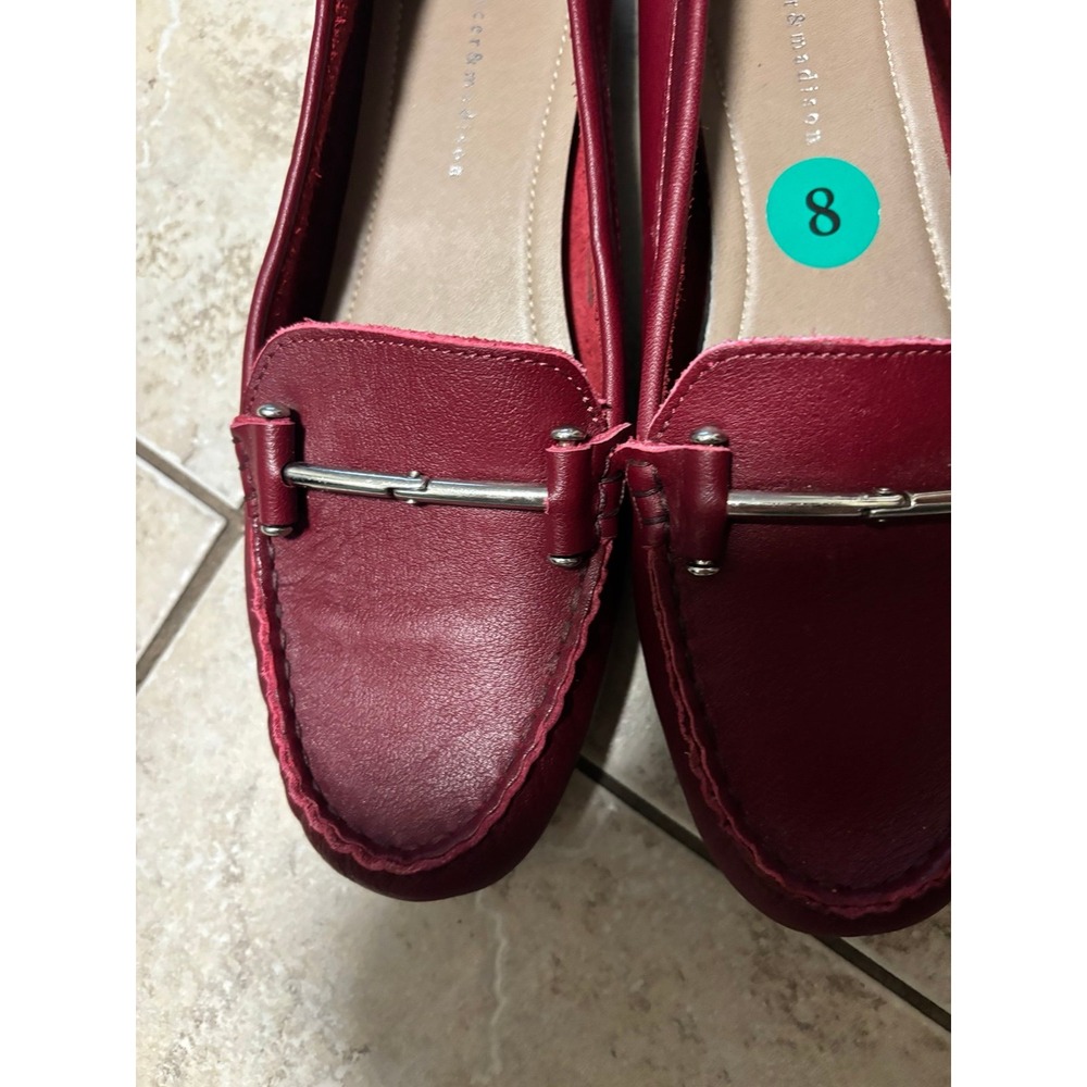 Mercer and Madison red leather loafers size 8‎ - Picture 2 of 7